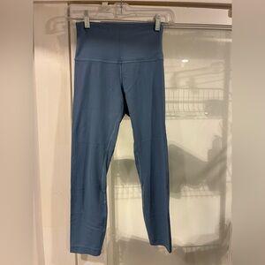 Lululemon Align Ribbed HR Crop 23" Nulu Size (maybe a 4?) No tag Utility Blue